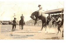 RPPC Miles City Montana Cowboy Roundup Rodeo 1917 Calgary Red  Skyrocket picture