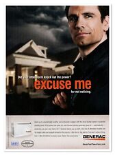Generac Standby Generator Excuse Me 2009 Full-Page Print Magazine Ad picture