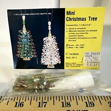 Lee Wards Vintage Christmas Ornament Kit Green Mini Christmas Trees 16-30003 Nos picture