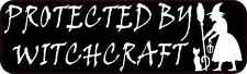 10in x 3in Protected by Witchcraft Sticker Car Truck Vehicle Bumper Decal picture