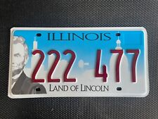 ILLINOIS TRIPLE 222 LICENSE PLATE TWOS TRIPLE NUMBER REPEATING 222 477 picture
