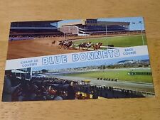 Blue Bonnets Horse Race Course Montreal Canada Stamped Vintage Postcard picture