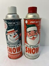 VTG White Spray Snow Aerosol Specialties & B.T. Babbitt Inc Lot Of 2 Cans picture