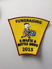 BOY SCOUTS CANADA PATCH FUND RAISING E WASTE & BOTTLE DRIVE 2015 AWARD  BADGE picture