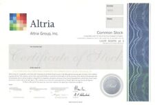 Altria Group, Inc. - Specimen Stock Certificate - Previously Known as the Philip picture