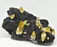 Calcite with Quartz and Chalcopyrite - Casteel Mine, Iron Co., Missouri picture