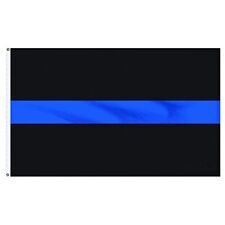 3x5 Thin Blue Line Flag Police Law Enforcement Officer LEO Lives Matter Support  picture
