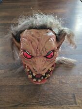 Vintage The Paper Magic Group 2001 Halloween Rubber Mask Red Eyed Demon  picture