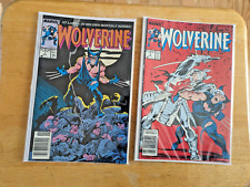 Wolverine # 1 and # 2 - Newsstand - First as Patch (Marvel 1988) picture