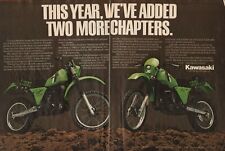 1981 Kawasaki KDX420, KDX250 - 3-Page Vintage Motorcycle Ad picture