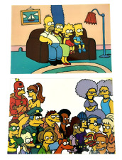 1993 The Simpsons Insert Cel Cards C4 + C5 Base TV SkyBox Bongo Comics RARE picture