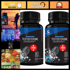 Pharmacist Recommended 2 fer 1 Offer 180ct Testosterone Booster Enhancement by R picture