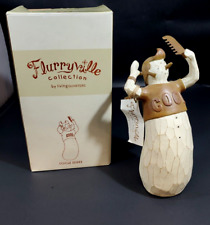 Flurryville Collection Icicle Eddie Snowman Figurine 50's Style Greaser Retro picture