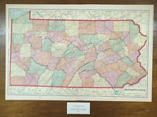 Vintage 1903 PENNSYLVANIA Map 22