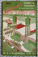 Vintage 1931 Caldwell Wood Steel Water Tanks Towers Brochure Price Guide￼￼ ￼ picture