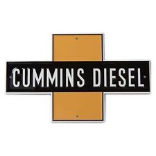 Cummins Diesel Engines Iron Cross Metal Tin Tacker Garage. Man Cave Wall Sign picture
