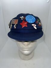 Vintage 1970s Enamel Chinese Tourist Souvenirs Pins Brooches Translated & Hat picture