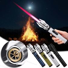 Windproof Straight Torch Blue Flame Lighter Brightfire Rechargeable Torch Light picture