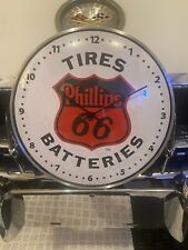 Vintage style PHILLIPS 66 Gas and OIL Round Clock (12