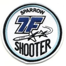 AIM -7F SPARROW SHOOTER AIR INTERCEPT MISSILE EMBROIDERED HOOK & LOOP  PATCH picture