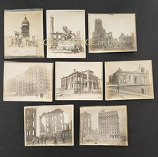 1906 antique SAN FRANCISCO EARTHQUAKE PHOTOGRAPH lot  picture