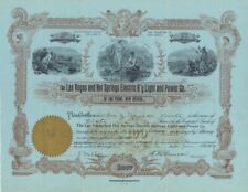 Las Vegas and Hot Springs Electric R'y Light and Power Co. - Stock Certificate - picture