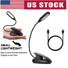 Mini USB Rechargeable LED Reading Book Light W/ Flexible Clip Desk Table Lamp US picture