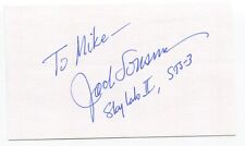 Jack Lousma Signed 3x5 Index Card Autographed Space NASA Astronaut picture