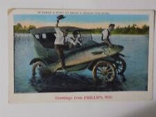 Phillips, Wisconsin WI ~ Greetings 1927 L747 picture