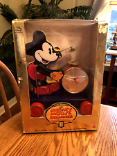 1997 Disney Fisher Price Mattel Mickey Mouse Drummer 60th Anniversary Pull Toy picture