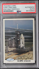 Tony England Astronaut Signed Autograph 1990 Space Shots NASA Card PSA picture