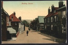Postcard Beeding / Sussex, Street Scene with Cooks Market  picture