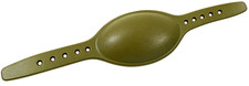 NAVAL AVIATOR OYSTER COLORED LEATHER FLYING HELMET CHIN CUP picture