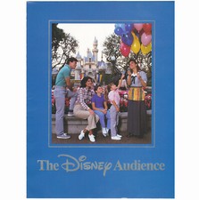 Vintage DISNEYLAND AUDIENCE Internal Brochure with Guest Demographics dated 1987 picture