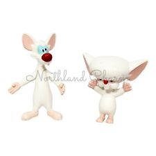 1994 Pinky and the Brain Warner Bros Bendable Figure Toy VTG Lot of 2 Just Toys picture