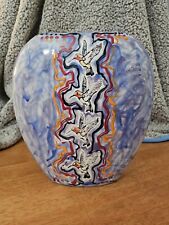 Original Amado Maurilio Pena Jr. Native American Hand Painted Vase Pottery  picture