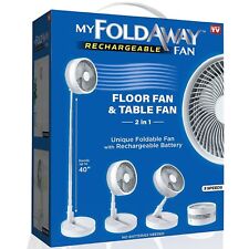 2in1 Floor and Table Fan Foldable and Portable Rechargeable Fan Up to 40 in picture