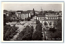 Sofia Bulgaria Postcard Russian Boulevard c1930's QSL Ham Radio RPPC Photo picture