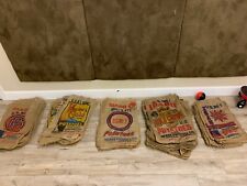 Lot Of 5 Vintage Potato Sacks Burlap picture