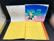 Original Sailor Moon Neptune Animation Cel + Background + Douga Sketch picture