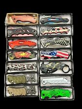 Wholesale Set of 14 Brand New Spring Assisted pocket Camping Outdoor knives picture