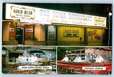 Boise Idaho Postcard The Royal Cocktail Lounge Restaurant Multiview 1963 Vintage picture