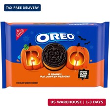 OREO Orange Creme Chocolate Sandwich Halloween Cookies, 18.71 oz picture