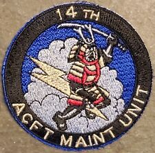 USAF AIR FORCE 14th Aircraft Maintenance Unit SQUADRON Patch COLOR FLIGHT DRESS picture