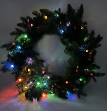 Vintage Light Up Christmas Wreath with 6 Modes picture