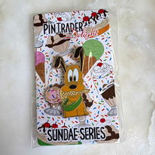 The Pintrader Disney Pluto Ice Cream Pin Trader Delight Sundae Series Pin picture