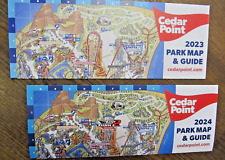 2023 and 2024 Cedar Point Amusement Park ~ Park Map / Guide Folder ~ TT2 Coaster picture