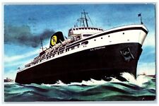 1961 S.S. Spartan And Its Sister Ship S.S. Badger Milwaukee WI Posted Postcard picture