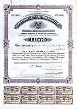 Province of Nova Scotia Consolidated Stock - Stock Certificate - Foreign Stocks picture