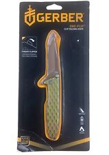 Gerber Knives 31-003319 One-Flip, Copper Blade, Green Handle FOLDING KNIFE picture